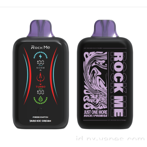 Rock Me 25000 Puffs Digital Botton Layar Penuh